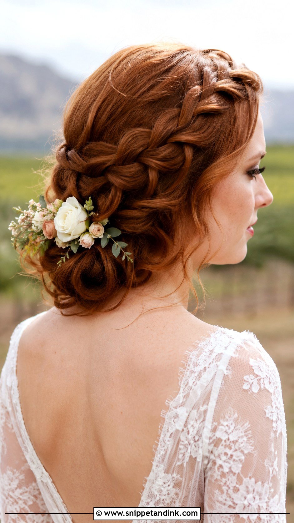 Waterfall Braid Updo - Snippet and Ink - 30 Wedding Braid Hairstyles