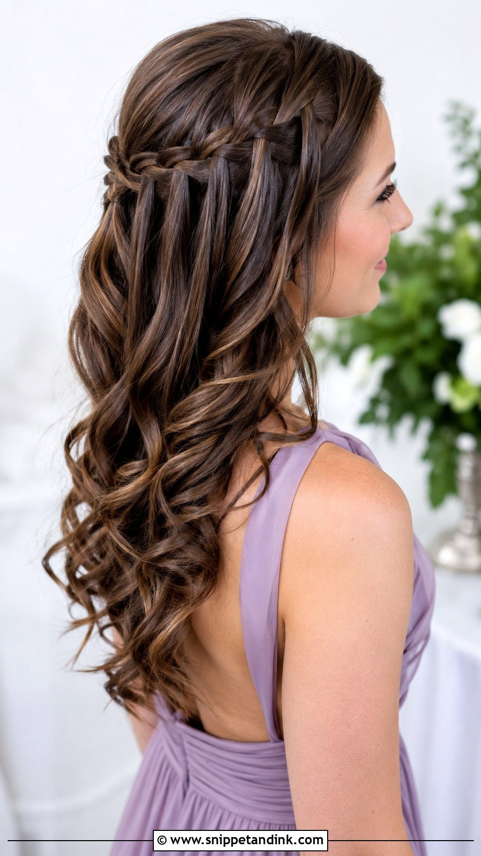 Waterfall Braid Wedding Guest Hair - Snippet and Ink - 20 Braided Hairstyles Wedding Guest