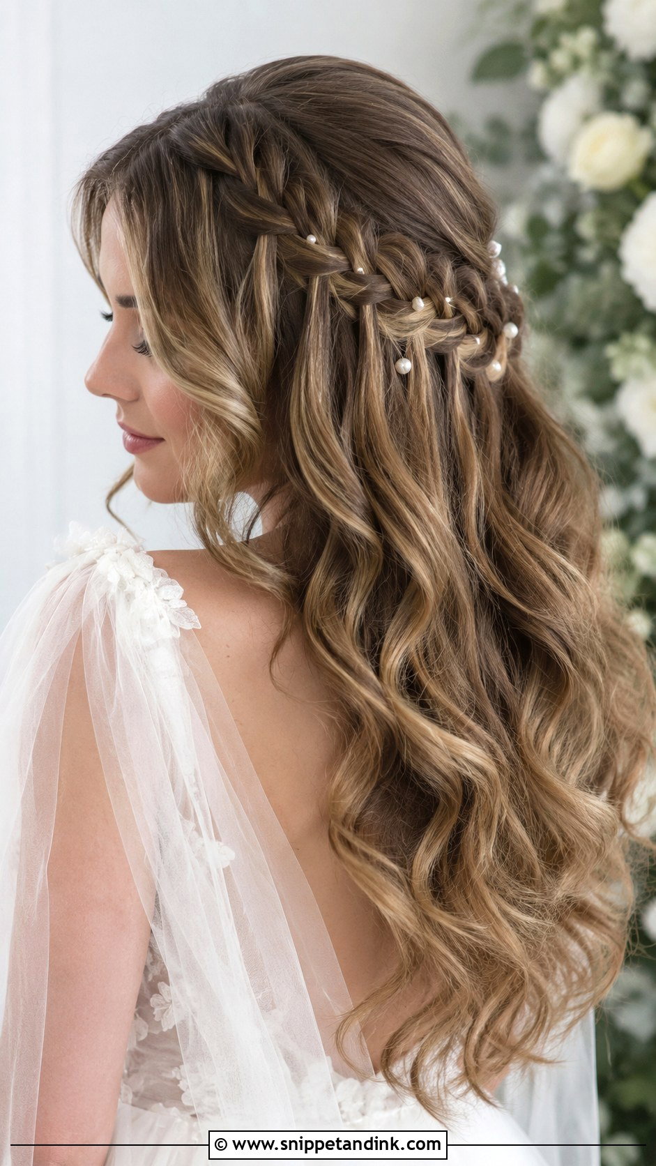 Waterfall Braid Wedding Hair - Snippet and Ink - 15 Hair Styles Ideas for Wedding