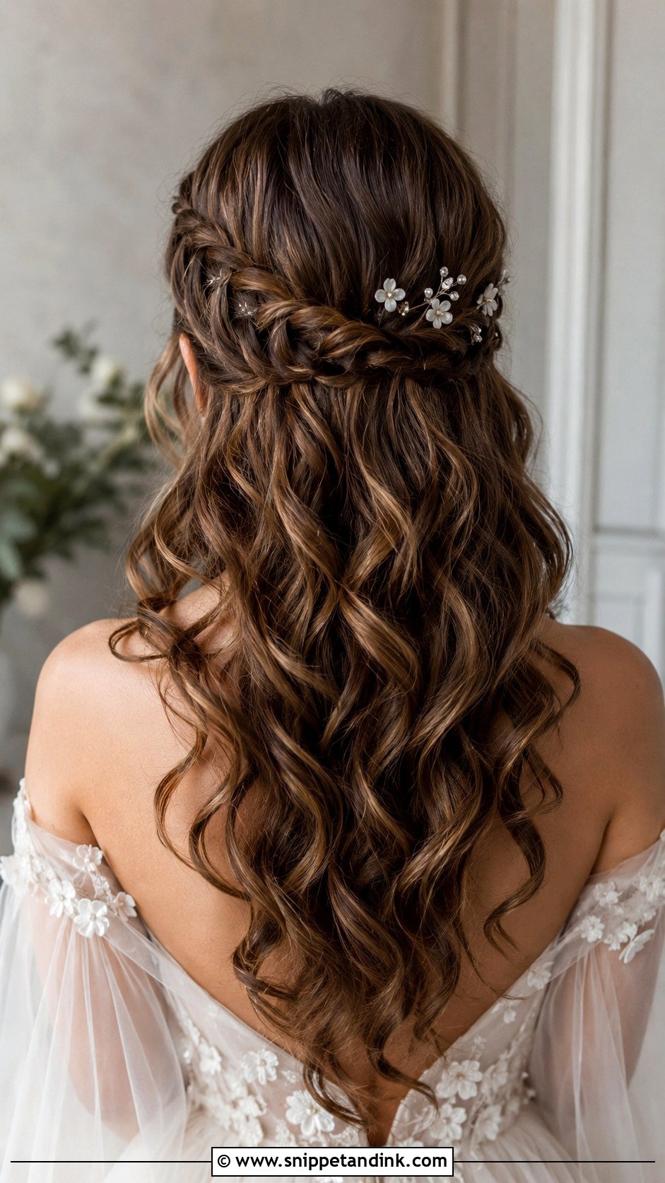Waterfall Braid Wedding Hair - Snippet and Ink - 20 Braided Hair for Wedding Ideas