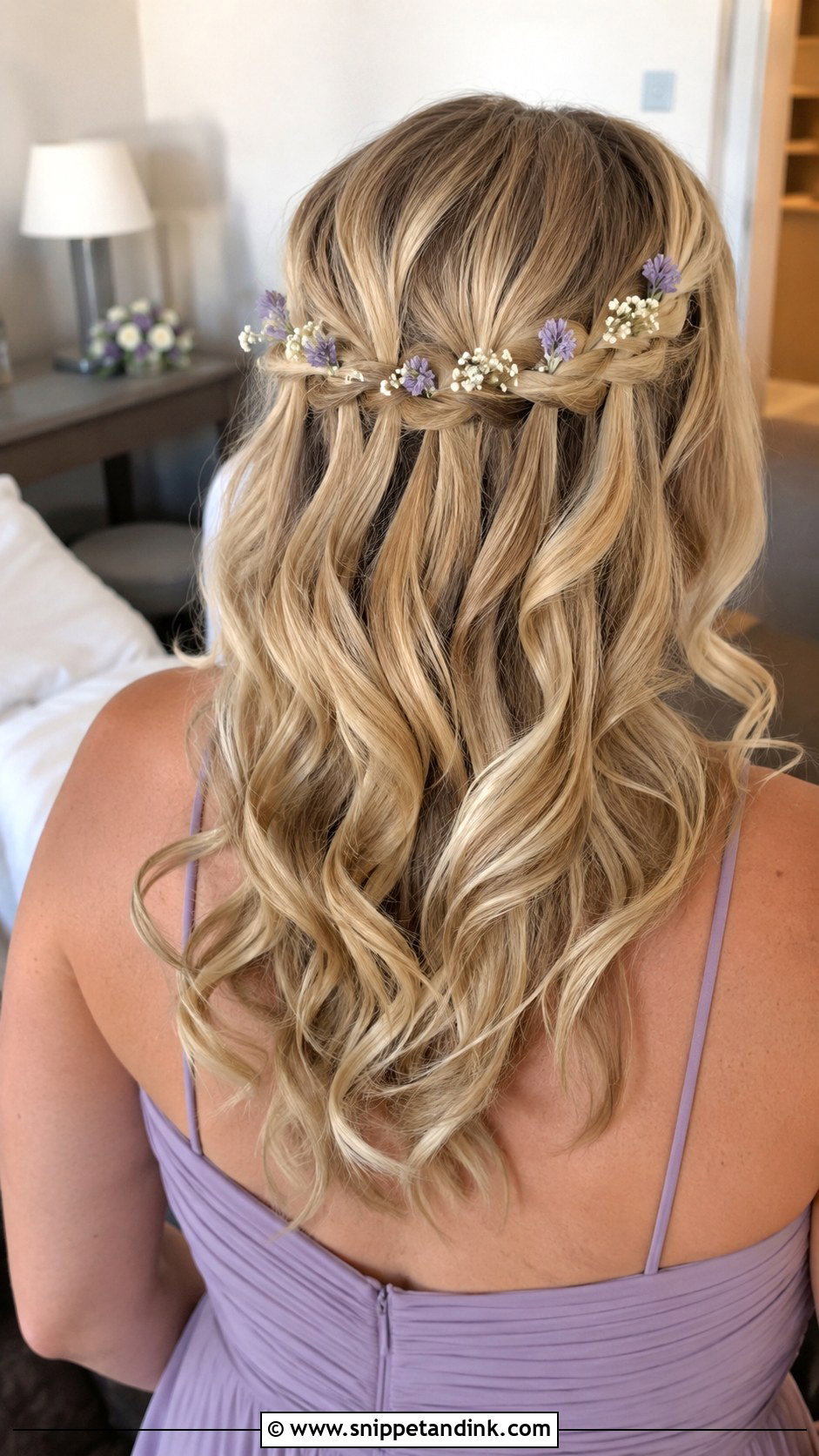 Waterfall Braid Wedding Hair - Snippet and Ink - 20 Hair Ideas for a Wedding