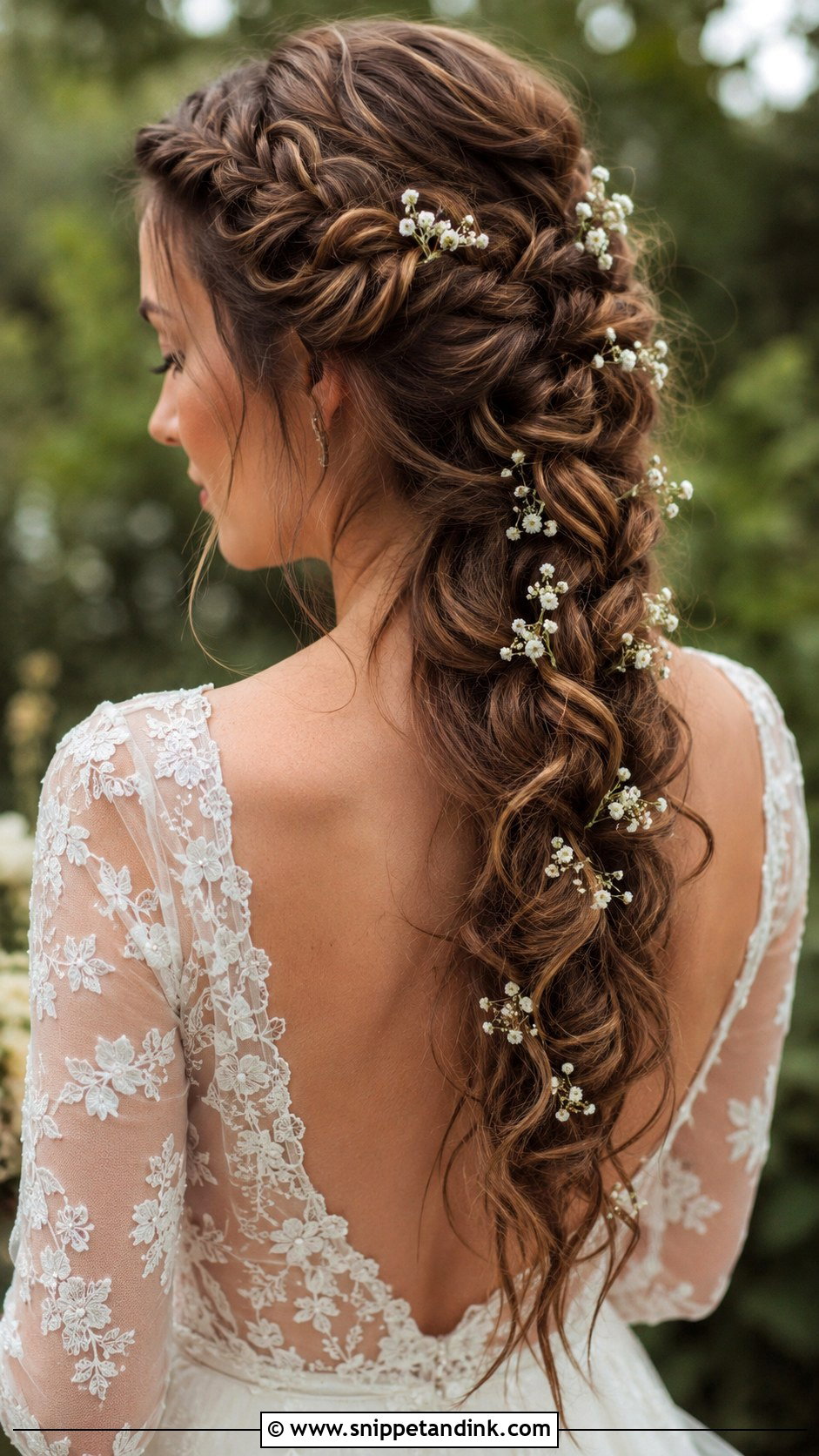 Waterfall Braid Wedding Hairstyle - Snippet and Ink - 20 Long Hairstyle for Wedding Ideas