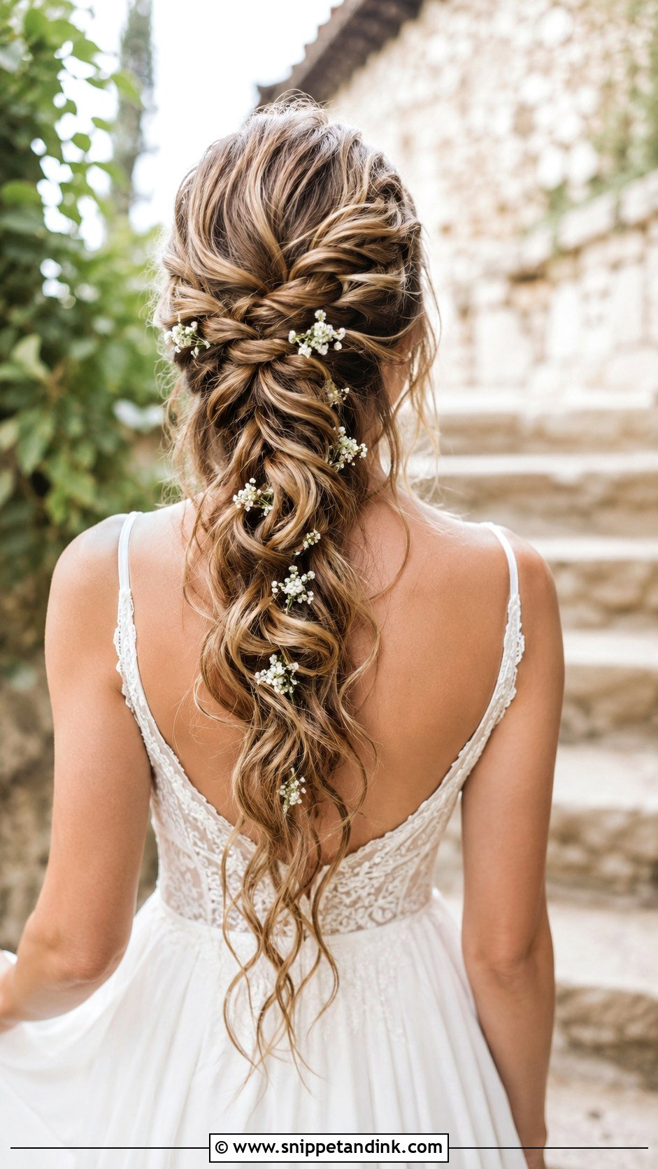 Waterfall Braid Wedding Hairstyle - Snippet and Ink - 20 Wedding Hairstyles Videos