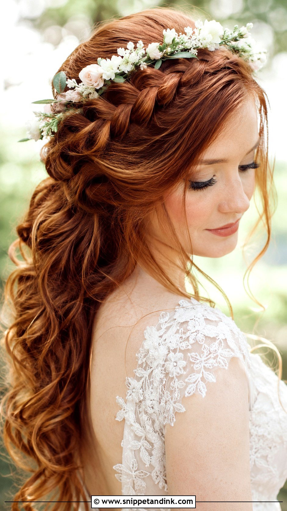 Waterfall Braid Wedding Hairstyle - Snippet and Ink - 25 Bridal Braided Hairstyles