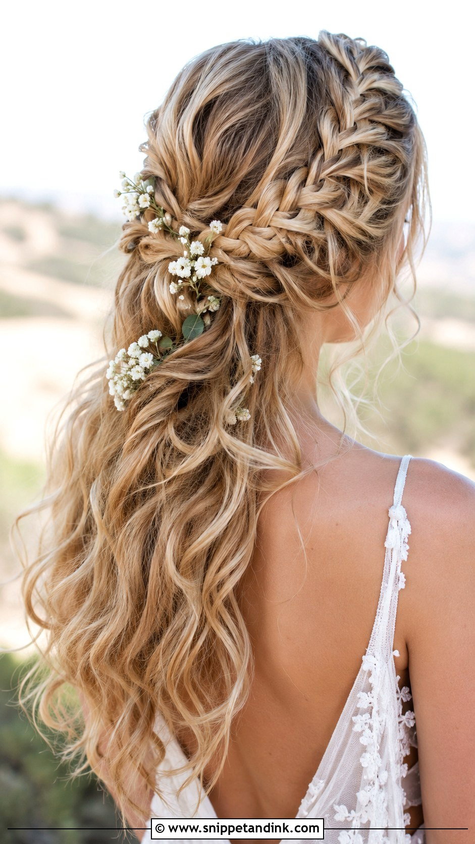 Waterfall Braid Wedding Hairstyle - Snippet and Ink - 25 Bride Hairstyles for Long Hair