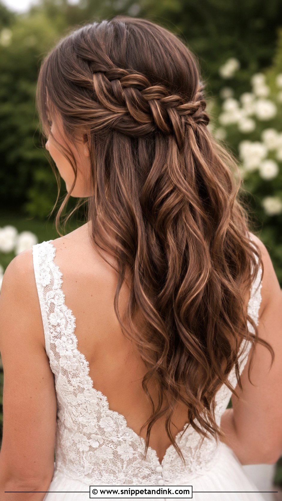 Waterfall Braid Wedding Hairstyle - Snippet and Ink - 25 Wedding Day Hairstyles