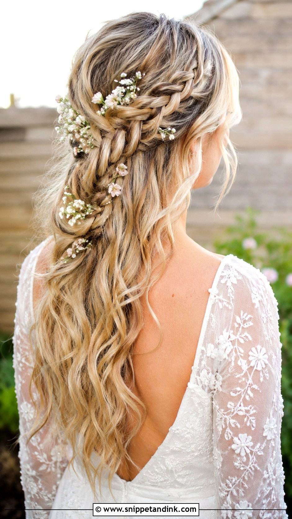 Waterfall Braid Wedding Hairstyle - Snippet and Ink - 20 Hairstyles for the Wedding