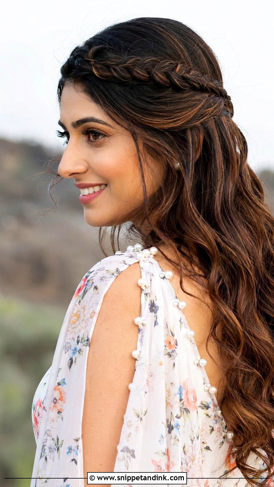 Waterfall Braid With Open Hair - Snippet and Ink - 20 Pre Wedding Hairstyles