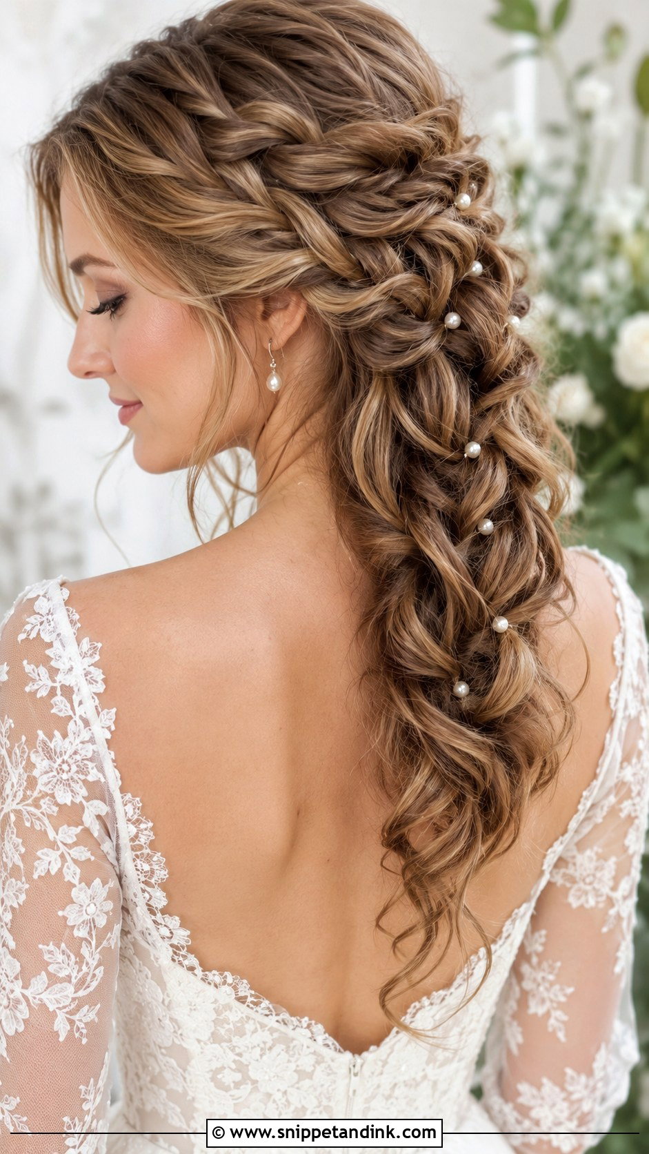 Waterfall Braid With Waves - Snippet and Ink - 25 Easy Hairstyles for Long Hair Wedding