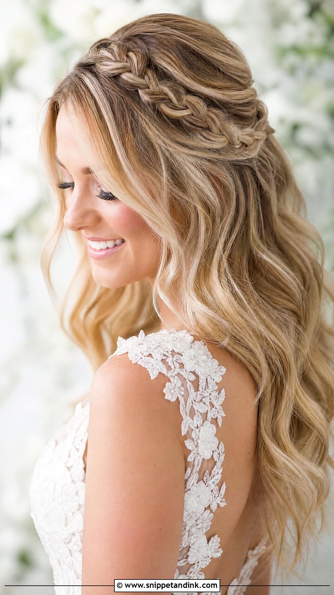 Waterfall Braid for Bride - Snippet and Ink - 20 Braid Hairstyles for Bride