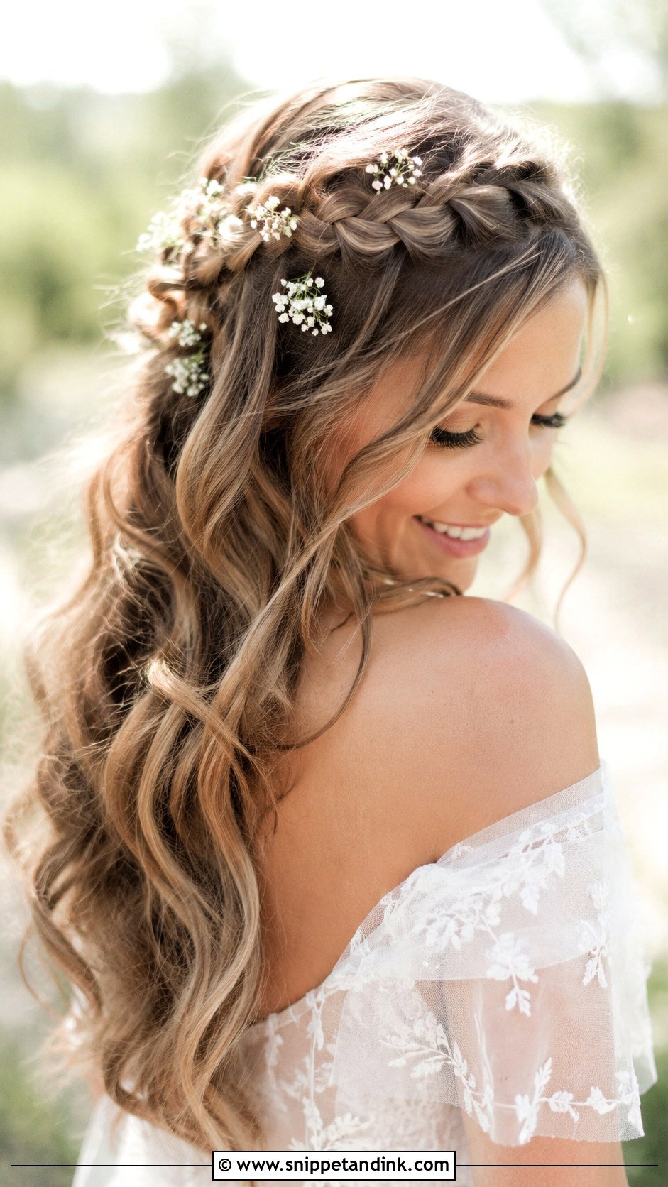 Waterfall Braid for Brides - Snippet and Ink - 25 Hairstyles for Long Hair for Wedding