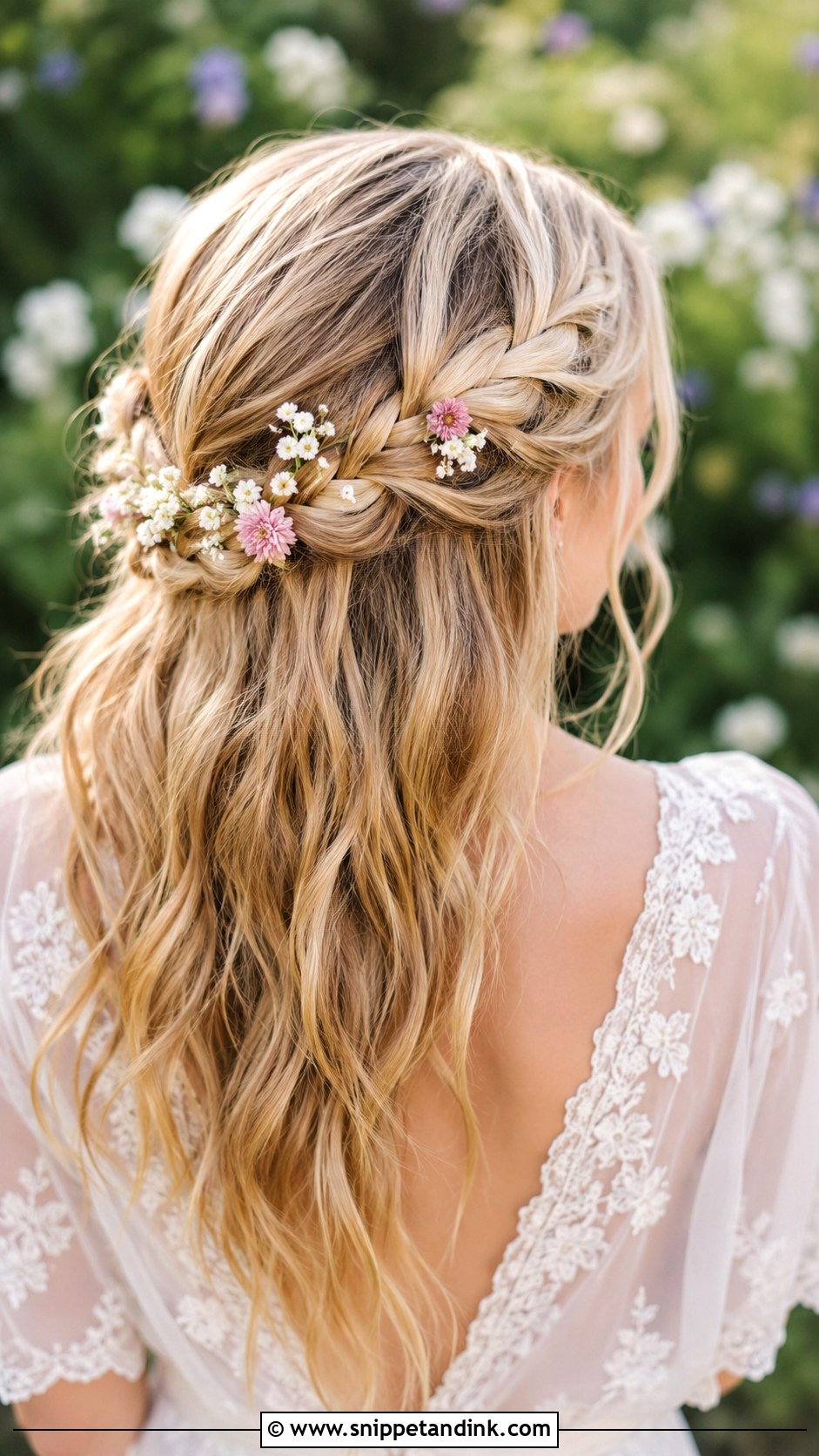 Waterfall Braid for Engagement - Snippet and Ink - 25 Hair Styles for Engagement
