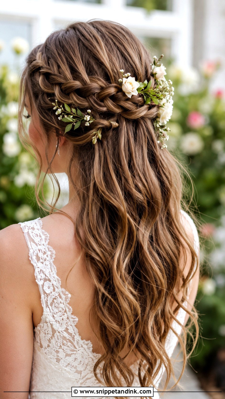 Waterfall Braid for Long Hair - Snippet and Ink - 30 Bridal Hairstyles for Long Hair