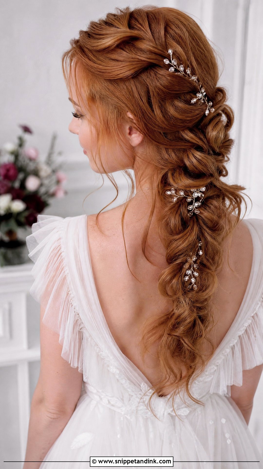 Waterfall Braid for Weddings - Snippet and Ink - 20 Bridal Hair Braids
