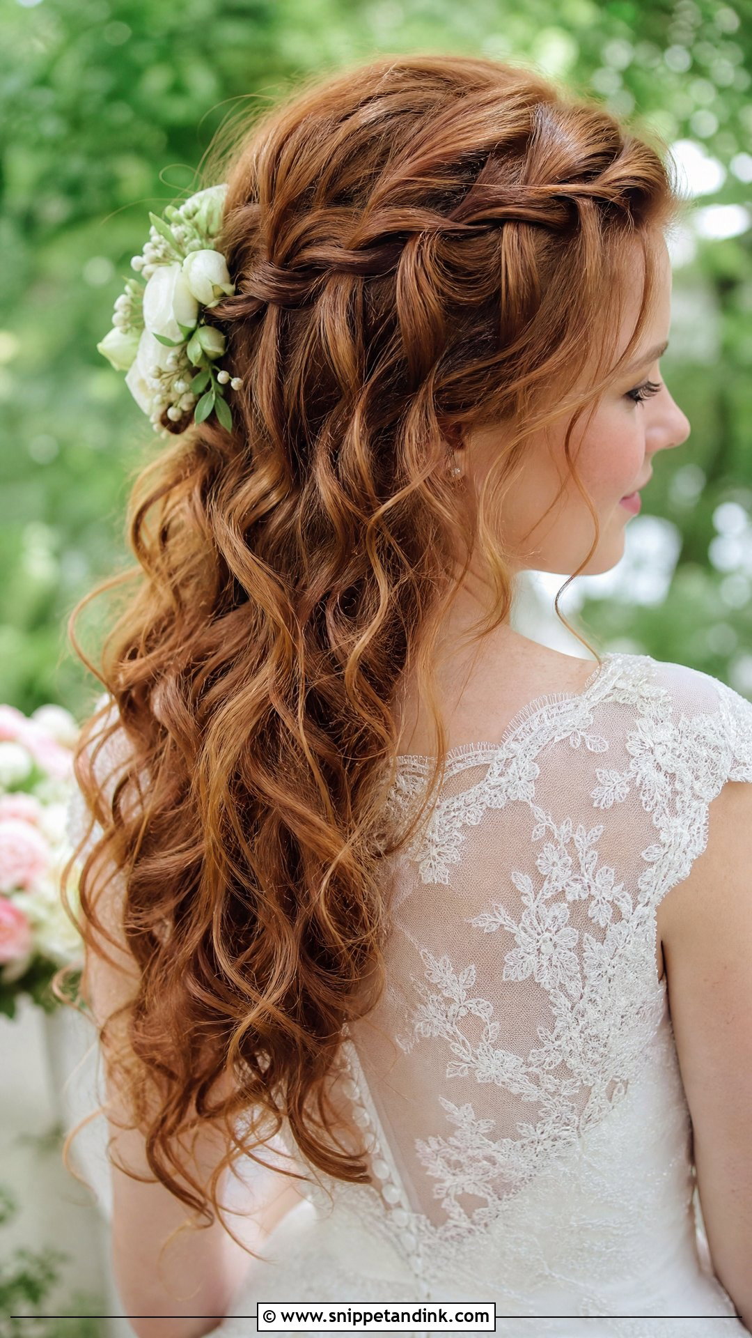 Waterfall Braid - Snippet and Ink - 20 Bridal Hair for Long Hair Ideas