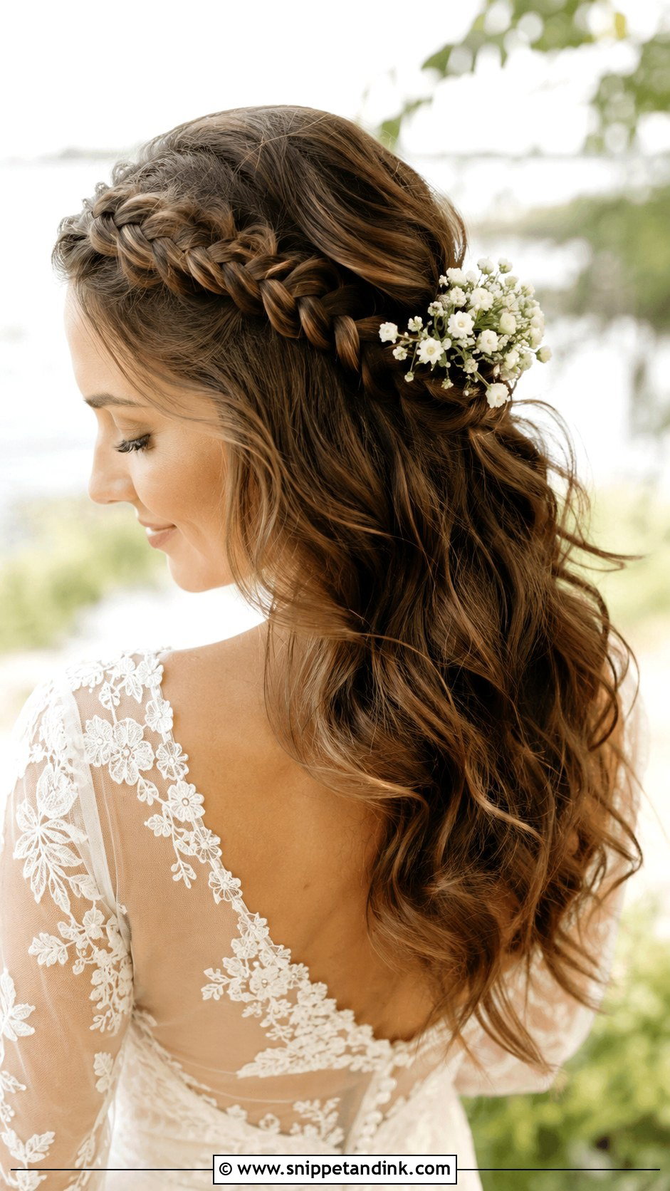 Waves With Braided Detail - Snippet and Ink - 20 Bridal Hair Waves