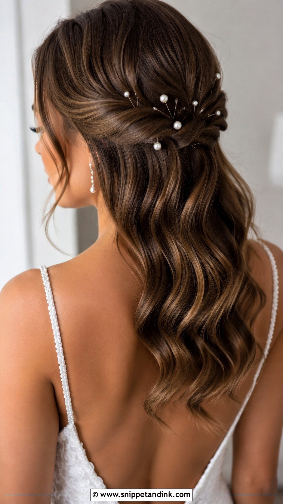 Waves With Pearl Hair Pins - Snippet and Ink - 20 Bridal Hair Waves