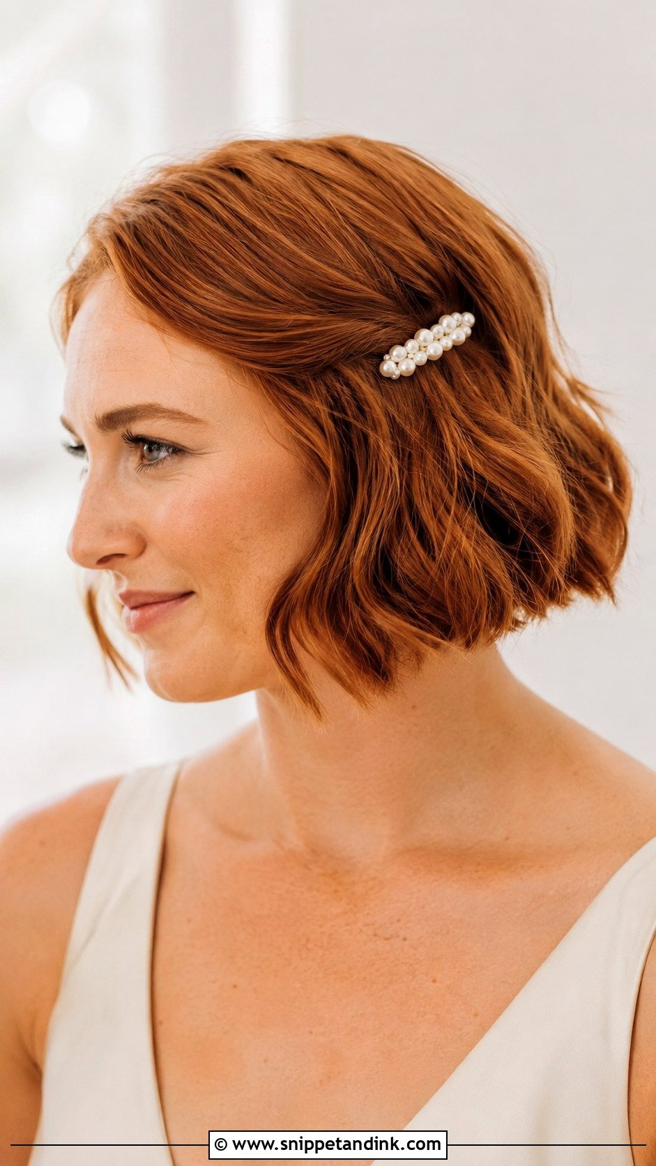 Wavy Bob Bridesmaid Hair - Snippet and Ink - 20 Wavy Hair Bridesmaid Ideas