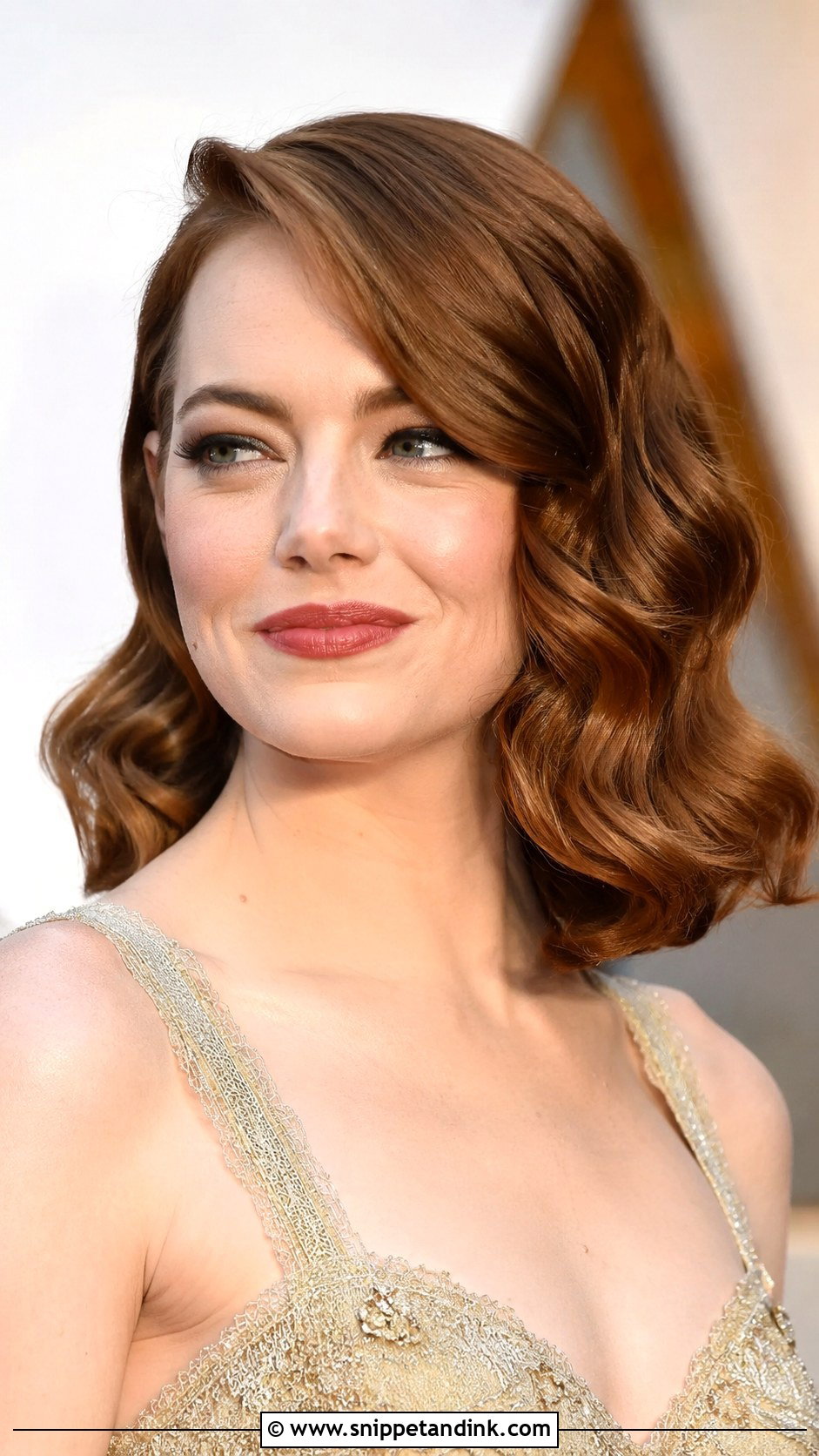 Wavy Bob With Deep Part - Snippet and Ink - 30 Short Hair Wedding Guest Styles