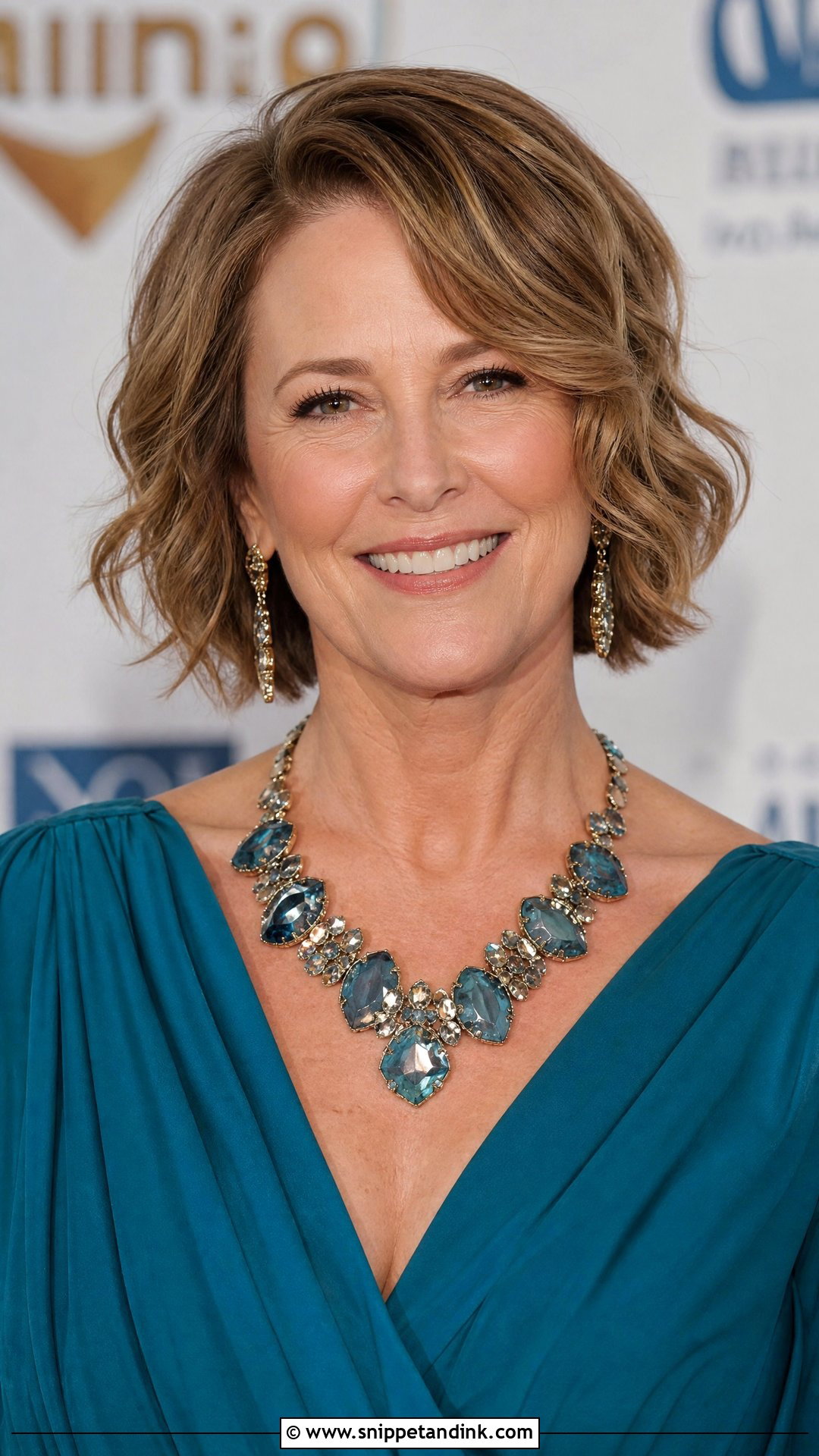 Wavy Bob With Side Part - Snippet and Ink - 30 Mother of the Bride Hairstyles Over 50