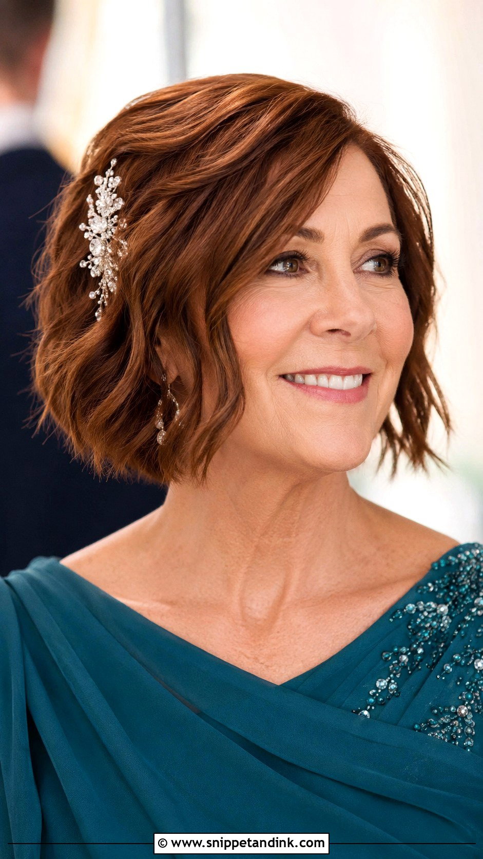 Wavy Bob for Mother of the Bride - Snippet and Ink - 30 Mother of Bride Hairstyles