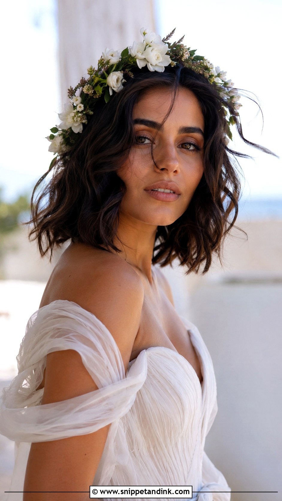 Wavy Bob for Wedding - Snippet and Ink - 25 Short Hair Styles for Wedding
