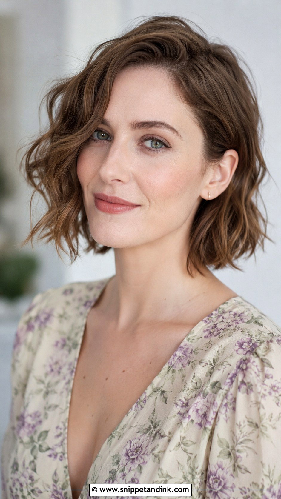 Wavy Bob - Snippet and Ink - 25 Simple Wedding Guest Hairstyles
