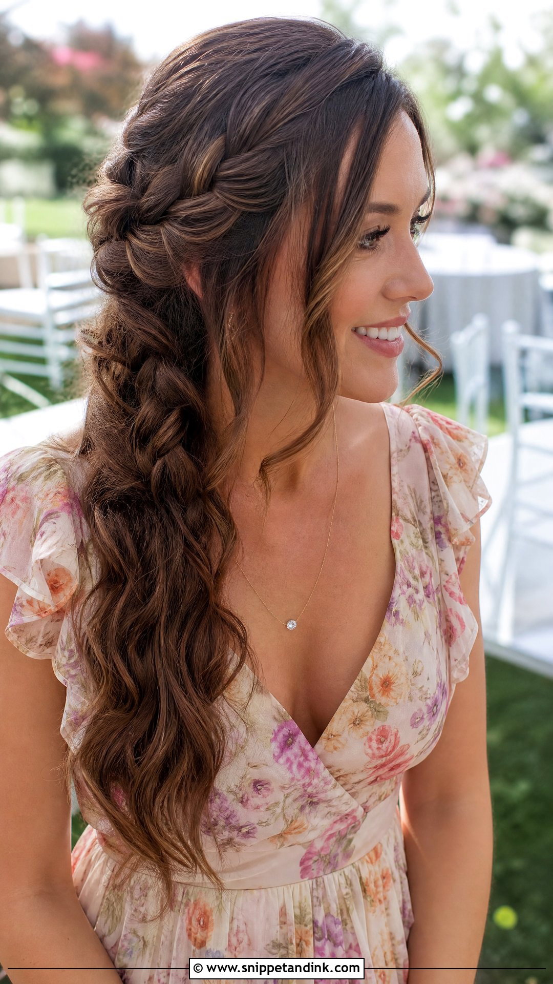 Wavy Braided Wedding Guest Hair - Snippet and Ink - 20 Wavy Hairstyles for Wedding Guest