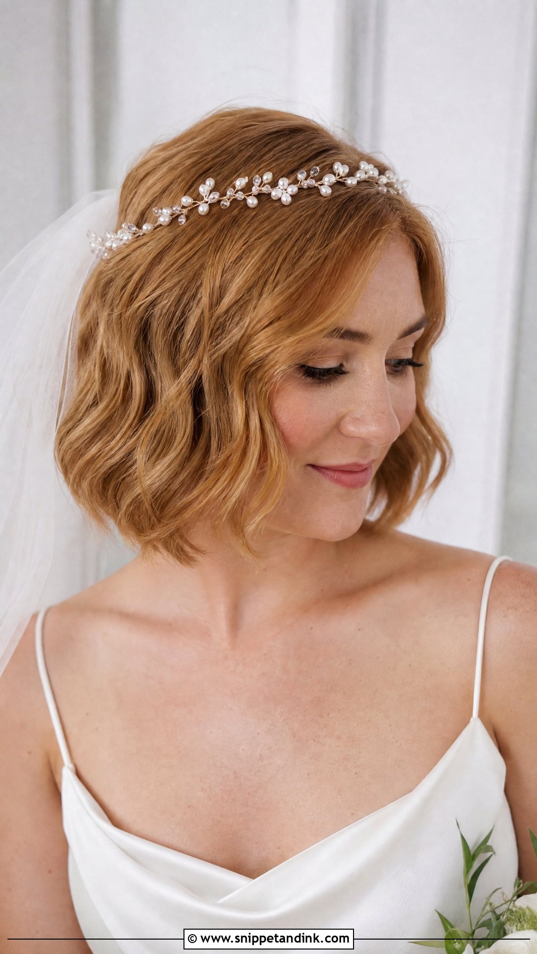 Wavy Bride Hair For Short Hair - Snippet and Ink - 20 Wavy Bride Hair Ideas