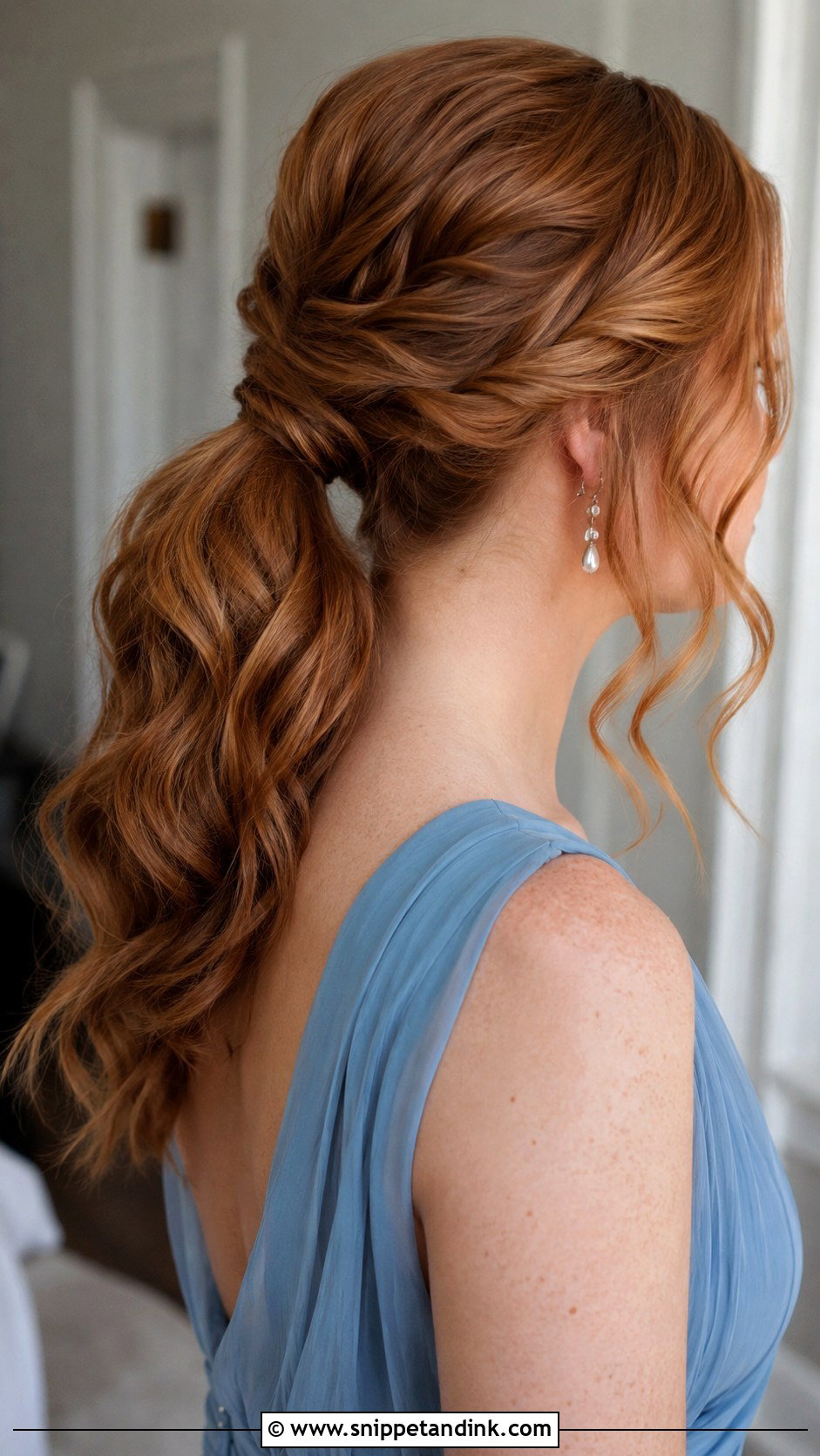 Wavy Bridesmaid Ponytail Updo - Snippet and Ink - 20 Bridesmaid Hairstyles Updo Ponytail