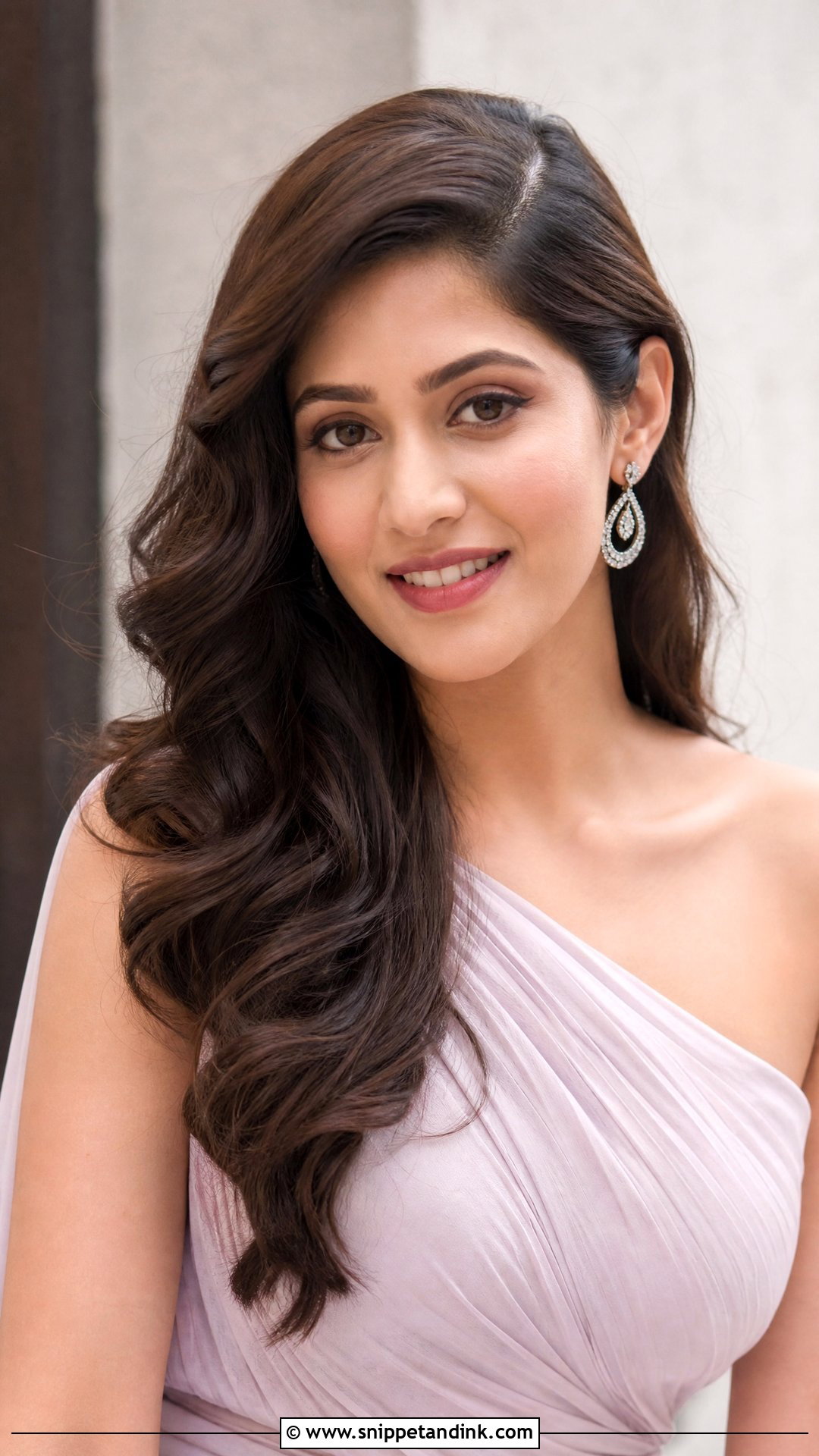 Wavy Hair With Side Part - Snippet and Ink - 30 Engagement Hairstyles Front Look