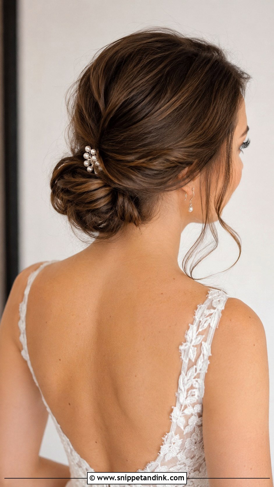 Wavy Low Bun Wedding Hairstyle - Snippet and Ink - 20 Wedding Hairstyles Waves