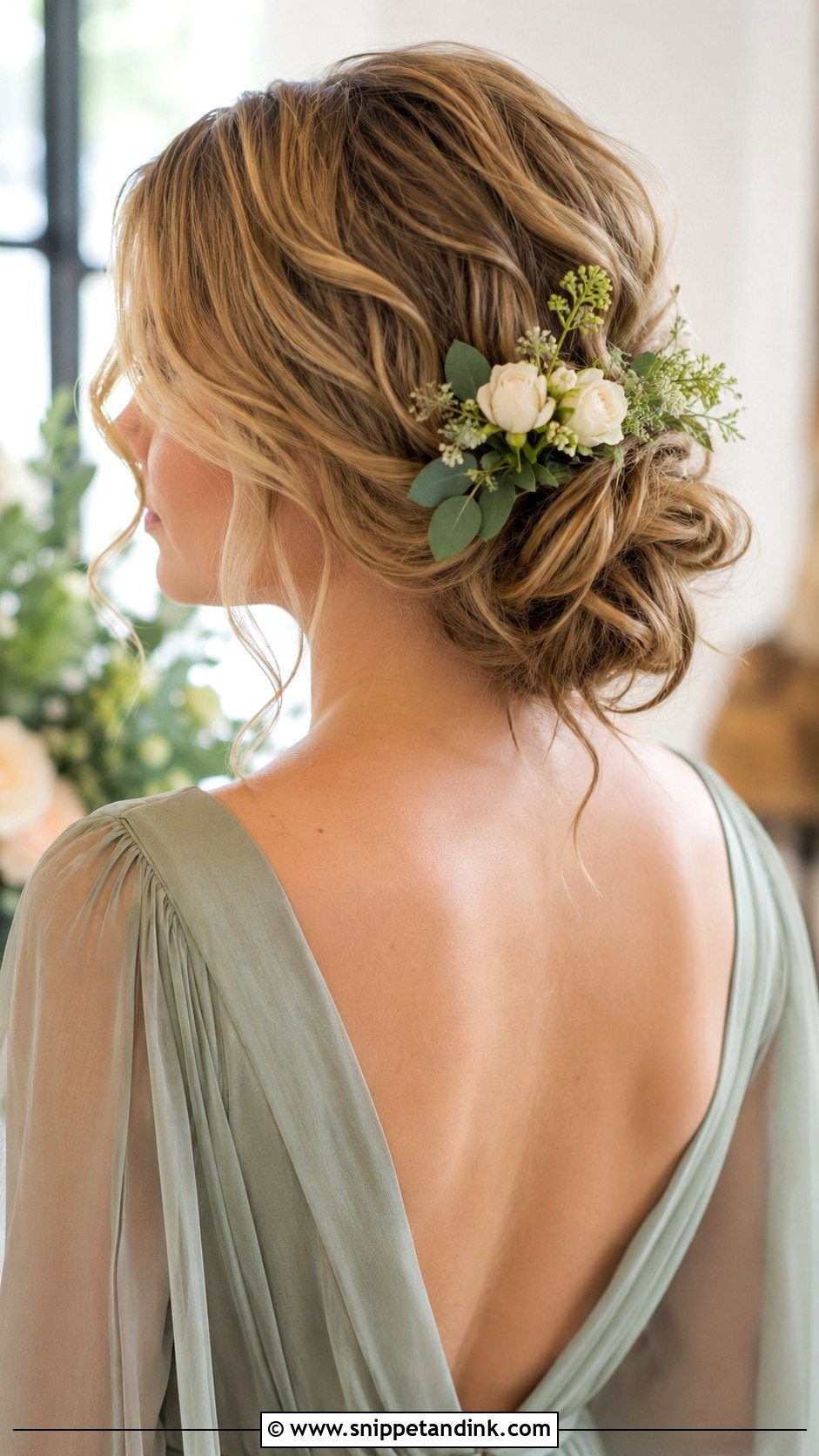 Wavy Low Updo - Snippet and Ink - 25 Mother of the Bride Updos