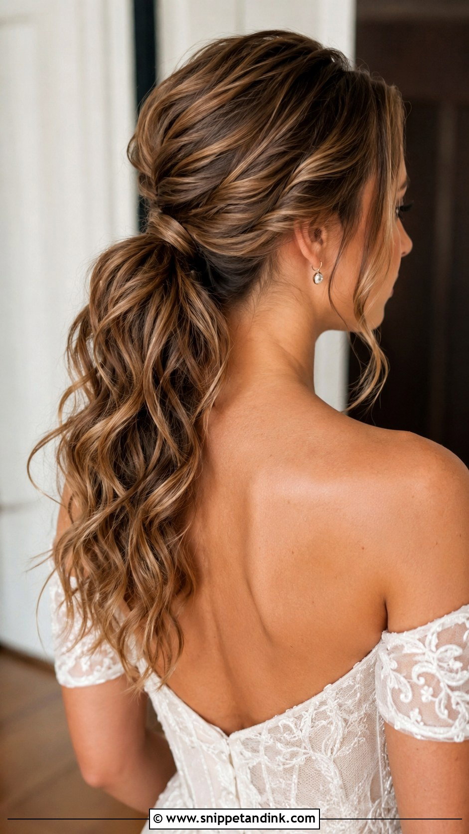 Wavy Party Pony Wedding Hair - Snippet and Ink - 15 Party Pony Wedding Hair Ideas