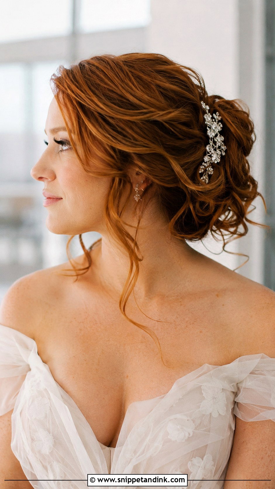 Wavy Pinned Updo for Short Hair - Snippet and Ink - 25 Wedding Updos for Short Hair