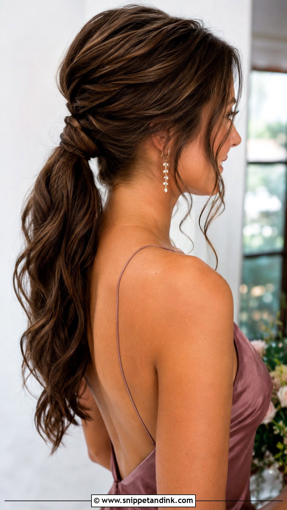 Wavy Ponytail Bridesmaid Hair - Snippet and Ink - 25 Hair for Wedding Bridesmaid Ideas