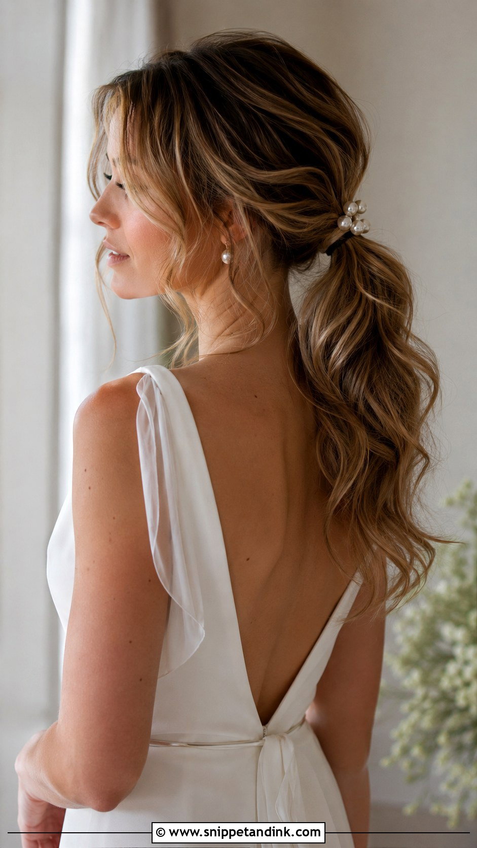 Wavy Ponytail With Soft Texture - Snippet and Ink - 20 Bridal Hair Waves