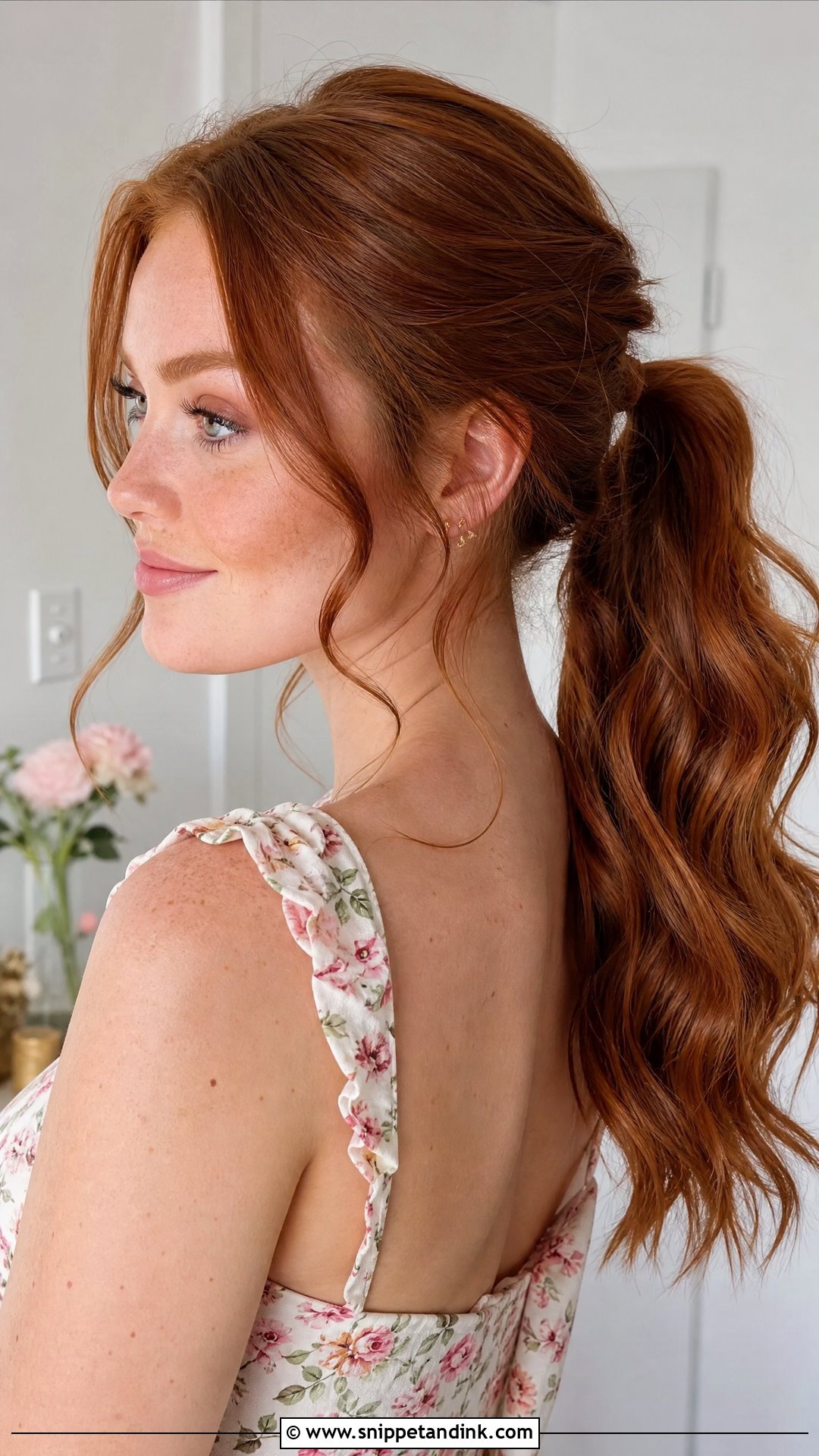 Wavy Ponytail for Wedding Guest - Snippet and Ink - 20 Ponytail for Wedding Guest Ideas