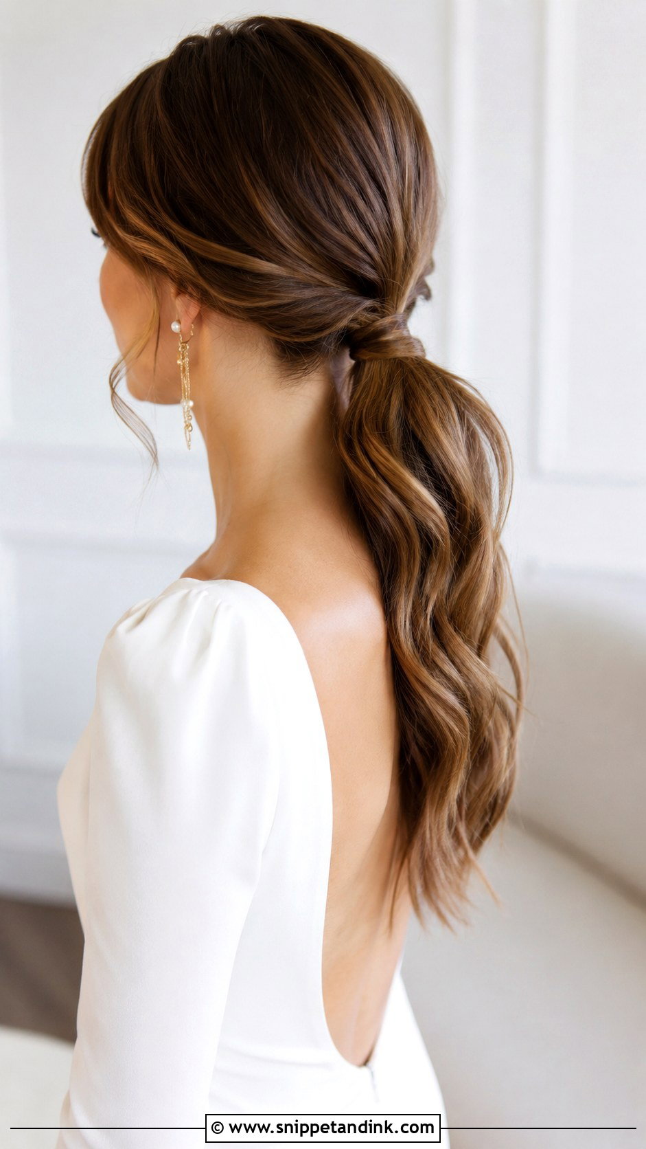 Wavy Ponytail with Soft Volume - Snippet and Ink - 25 Wavy Bridal Hair Ideas