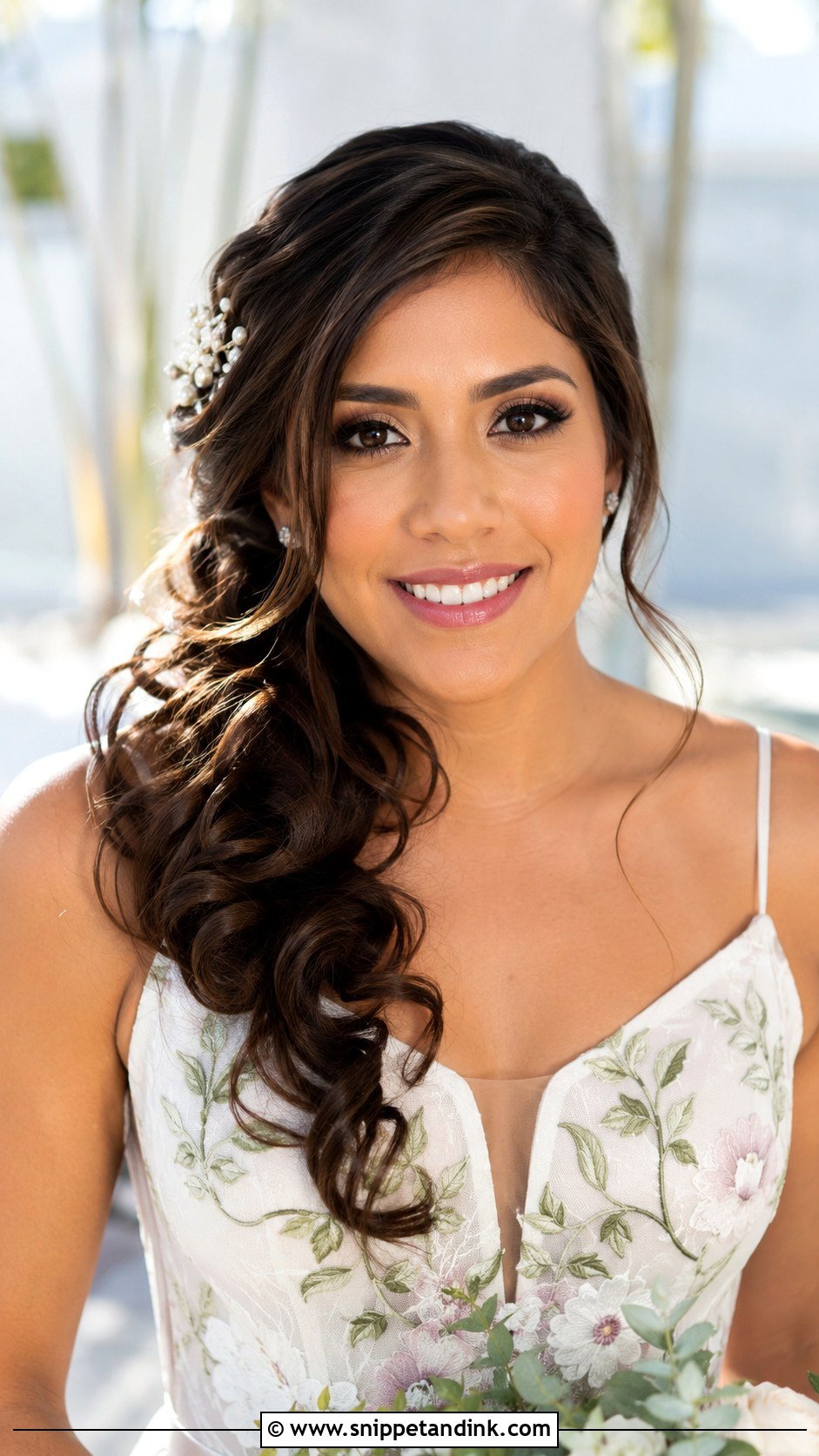Wavy Side Ponytail for Wedding - Snippet and Ink - 25 Pony Hairstyles for Wedding