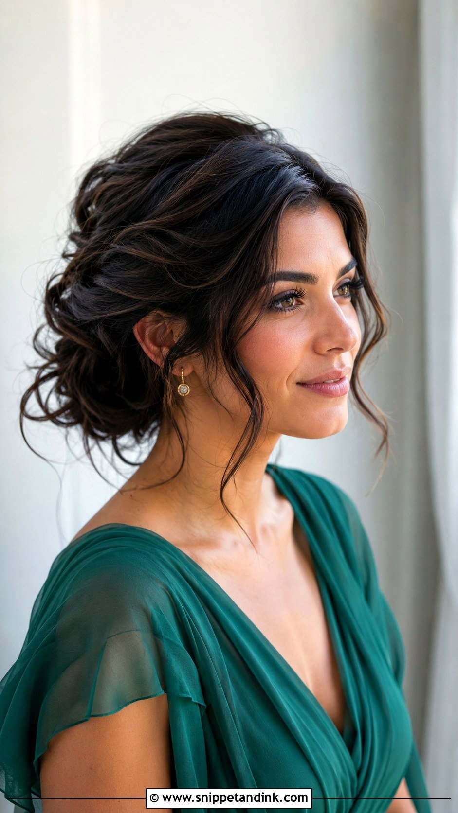 Wavy Updo For Wedding Guest - Snippet and Ink - 15 Wavy Hair for Wedding Guest Ideas