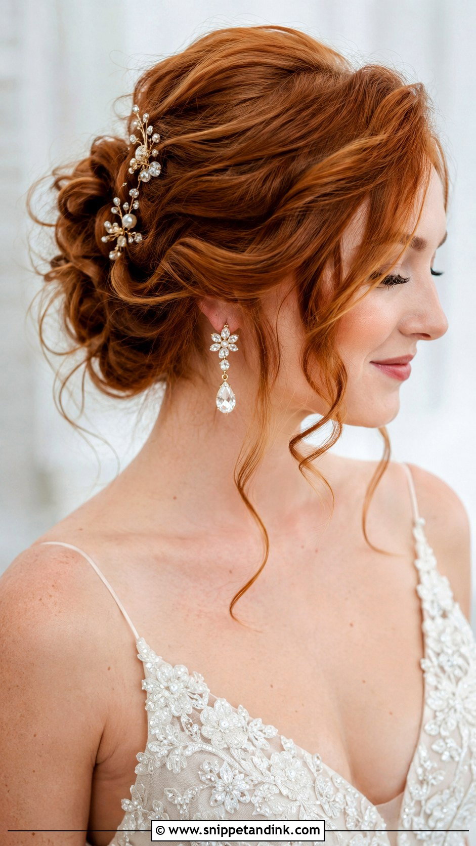Wavy Updo Wedding Hairstyle - Snippet and Ink - 20 Wedding Hairstyles Waves