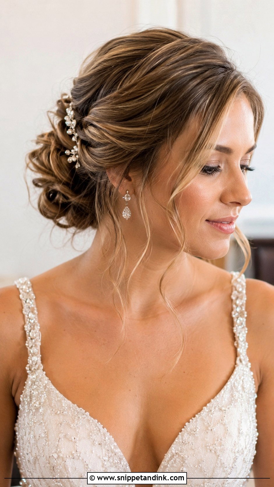 Wavy Updo for Wedding - Snippet and Ink - 25 Wedding Hair Waves