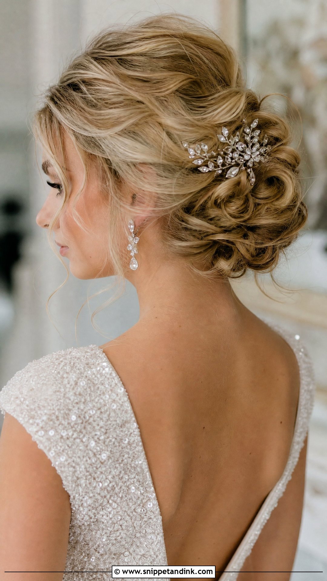 Wavy Updo for Wedding - Snippet and Ink - 20 Wavy Hairstyle for Wedding Ideas