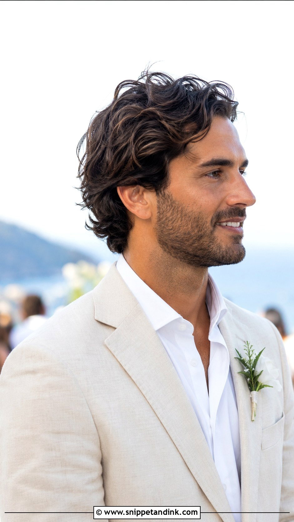 Wavy Wedding Hair Men - Snippet and Ink - 15 Mens Hairstyles for Wedding