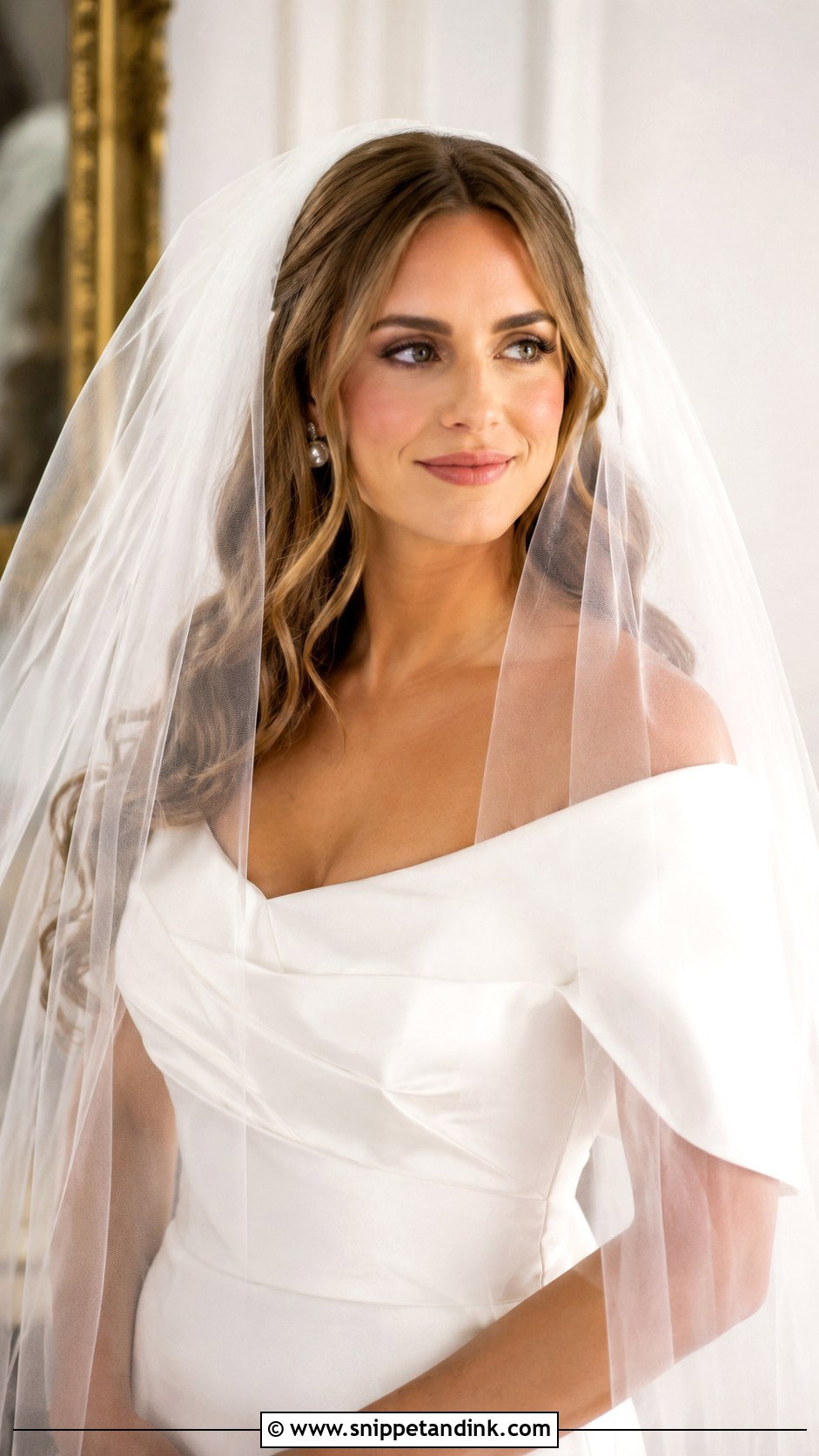 Wavy Wedding Hair With Veil - Snippet and Ink - 25 Wavy Wedding Hair Ideas