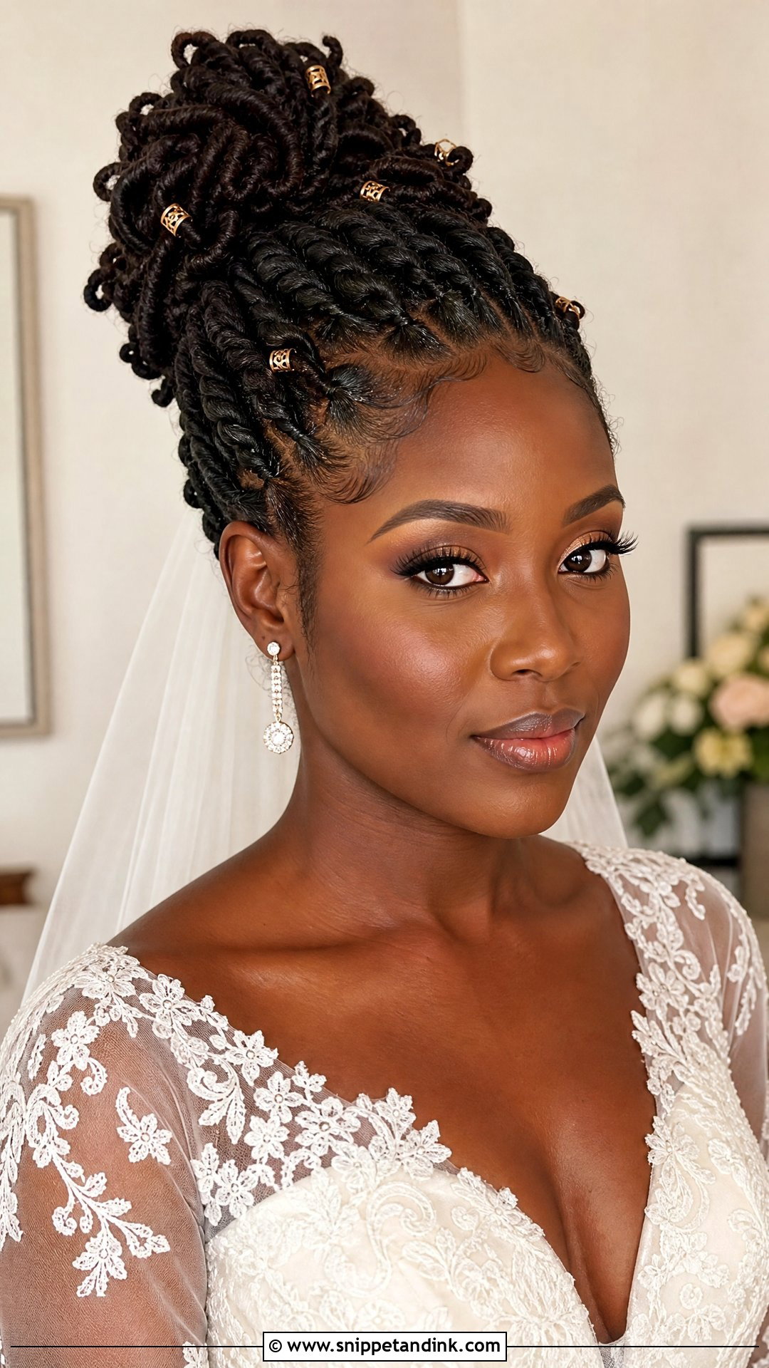 Wedding Barrel Twist Locs - Snippet and Ink - 20 Wedding Loc Styles for Women