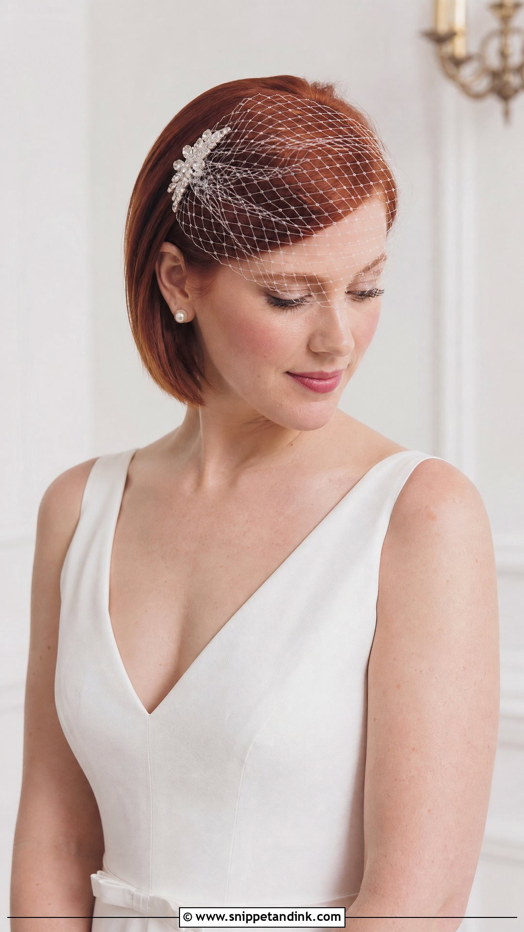 Wedding Birdcage Veil Headpiece - Snippet and Ink - 20 Wedding Hair Pieces Headpieces