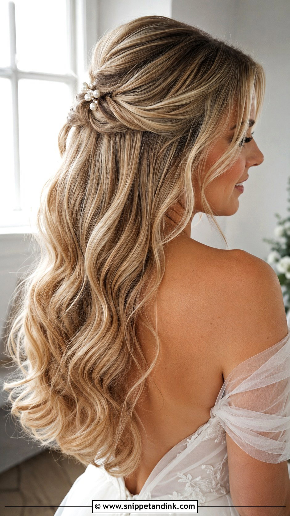 Wedding Blowout Half Up - Snippet and Ink - 15 Wedding Hair Blowout Hairstyles