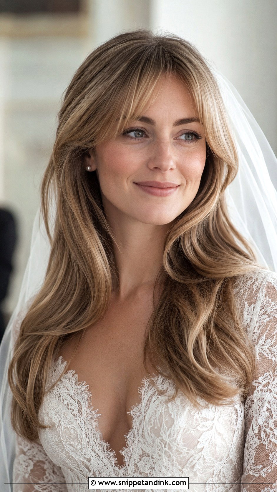 Wedding Blowout With Curtain Bangs - Snippet and Ink - 15 Wedding Hair Blowout Hairstyles